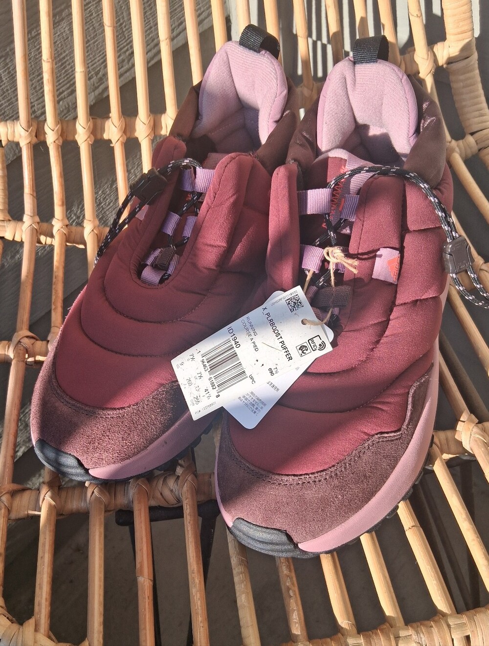 Adidas X_PLRBOOST Puffer 'Burgundy' Size 9 - Picture 5 of 11
